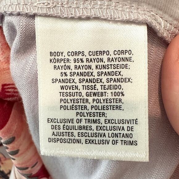 ANTHROPOLOGIE | Meadow Rue Floral Blouse Ruffle Trim Button Front | Medium - Picture 6 of 7